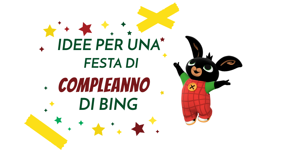 Bing il simpatico coniglietto nero alla tua festa di compleanno