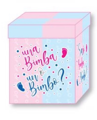 box surprise baby shower palloncini