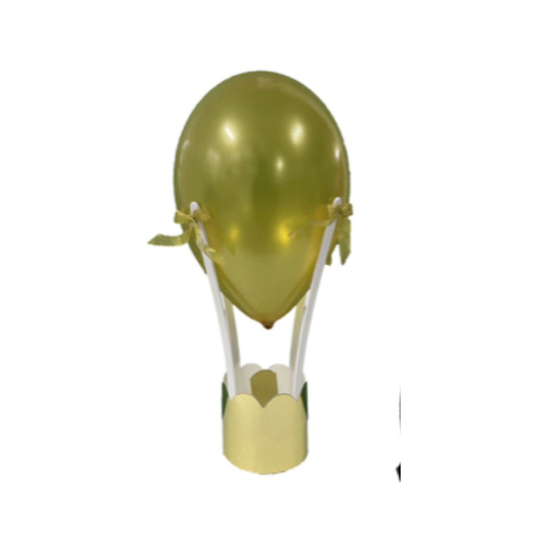 Centrotavola palloncini Capodanno oro e nero